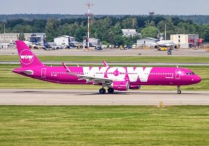 Departure of WOW air Airbus A321 from Sheremetyevo, Moscow during World Cup 2018 on 17.06.18 // Source: Sergey Popkov