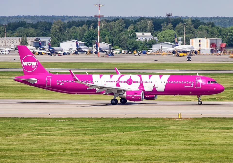 Departure of WOW air Airbus A321 from Sheremetyevo, Moscow during World Cup 2018 on 17.06.18 // Source: Sergey Popkov