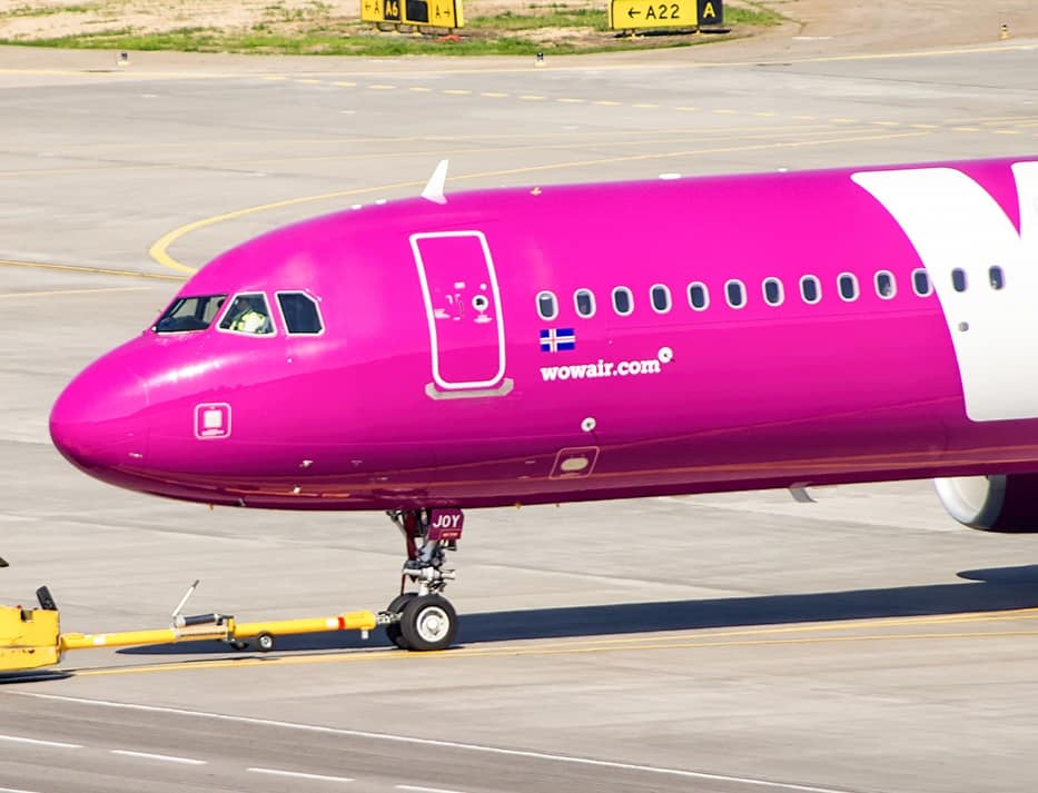 Departure of WOW air Airbus A321 from Sheremetyevo, Moscow during World Cup 2018 on 17.06.18 // Source: Sergey Popkov