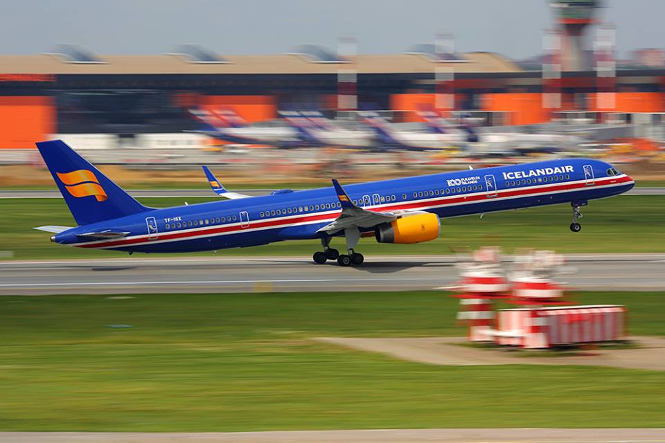 Departure of Icelandair Boeing 753 TF-ISX from Sheremetyevo, Moscow during World Cup 2018 on 17.06.18 // Source: Artem Anikeev