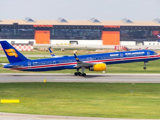 Departure of Icelandair Boeing 753 TF-ISX from Sheremetyevo, Moscow during World Cup 2018 on 17.06.18 // Source: Sergey Popkov