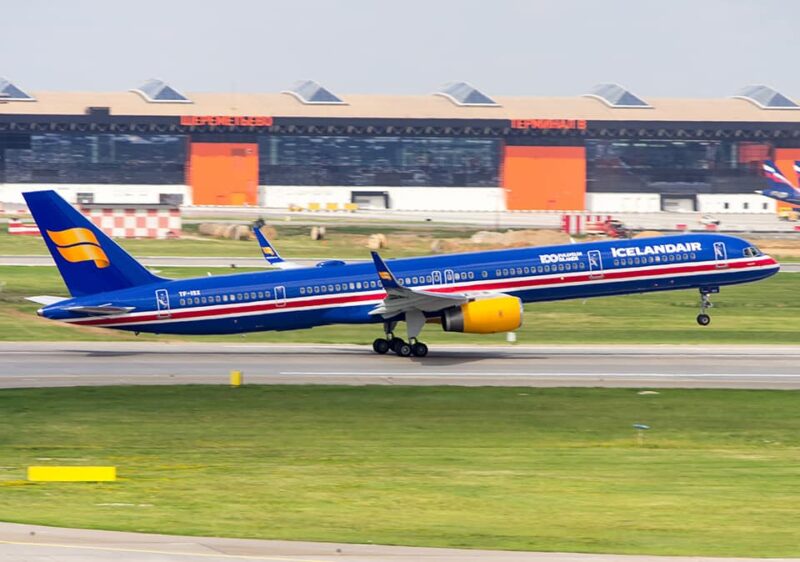 Departure of Icelandair Boeing 753 TF-ISX from Sheremetyevo, Moscow during World Cup 2018 on 17.06.18 // Source: Sergey Popkov