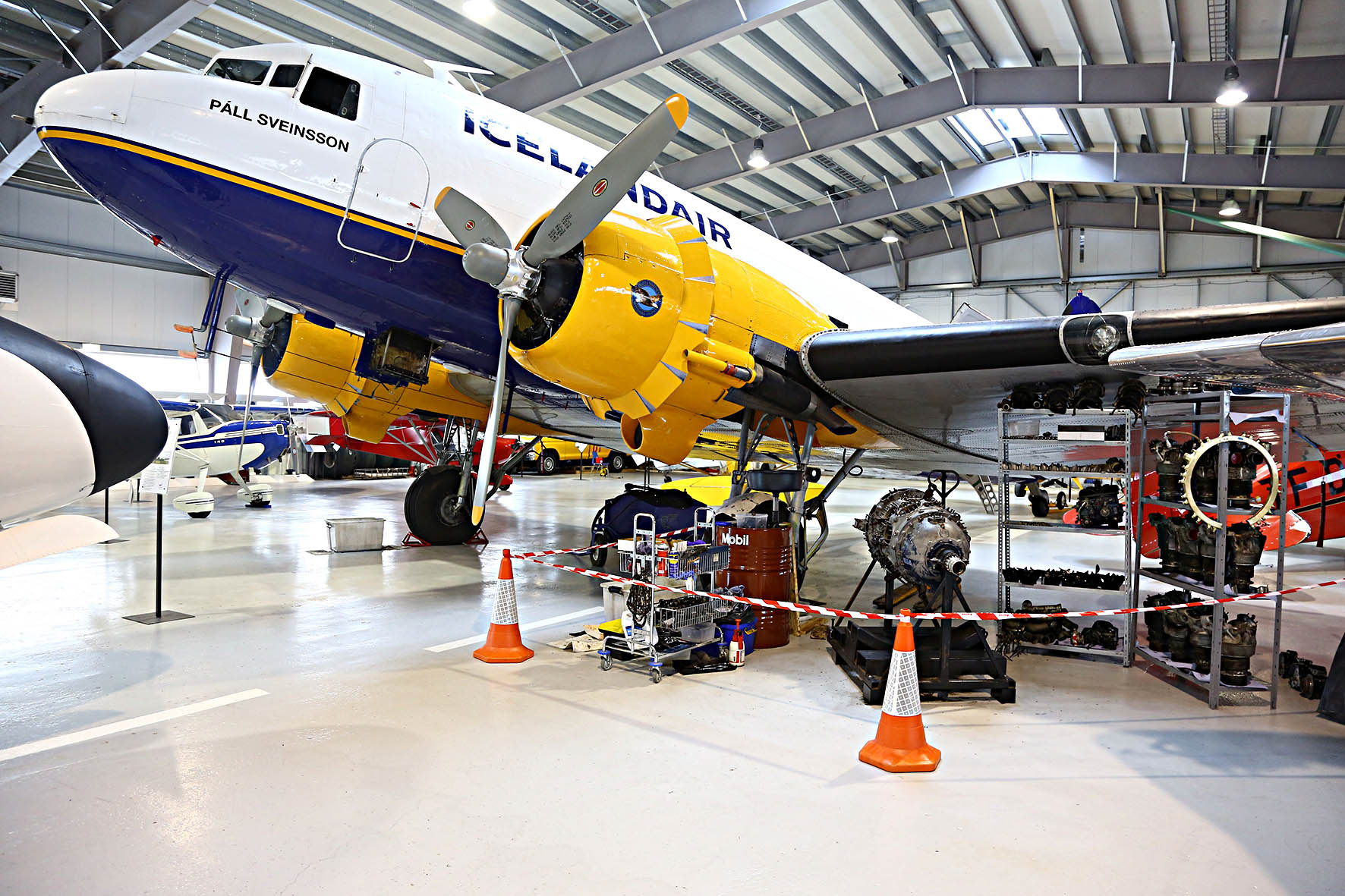 DC-3 reg. TF-NPK in Flugsafn Íslands (Aviation museum of Iceland in Akureyri) // Source: Flugsafn Íslands (Hörður Geirsson)