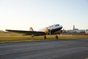 DC-3 TF-NPK “Páll Sveinsson” in Reykjavik airport during D-Day Squadron visit // Source: Markus Fürst
