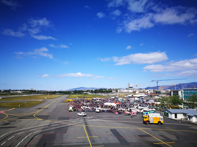 The general view on ground exhibition on Reykjavik Airshow 2019 // Source: Flugblogg
