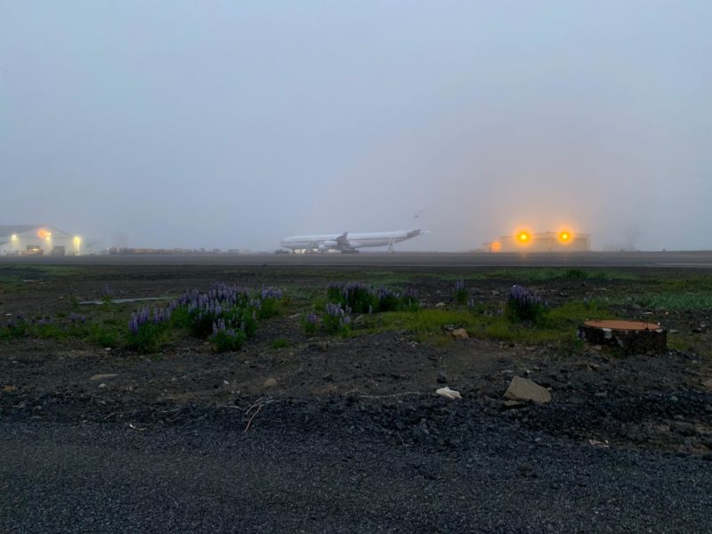 Mystical atmosphere at Keflavik airport with Luftwaffe Airbus A340-300 "Theodor Heuss" (ex. D-AIFB Lufthansa „Gumersbach“) during the visit of the president of Germany Frank-Walter Stein­meier in Iceland in June // Source: Markus Fürst