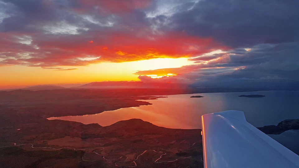 Great evening view to Þingvallavatn during GA flight // Source: Ingþór Ingólfsson