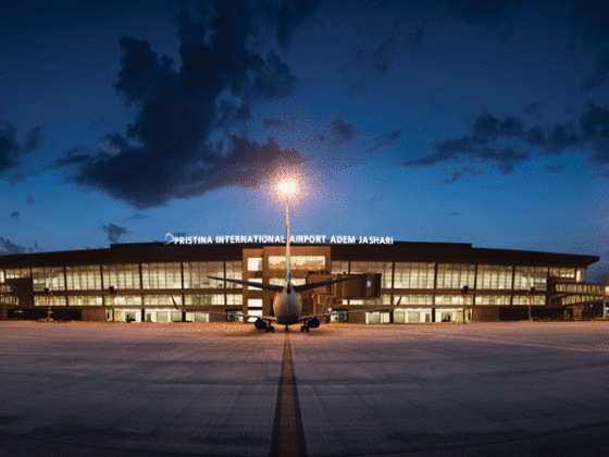 Pristina International Airport in Kosovo