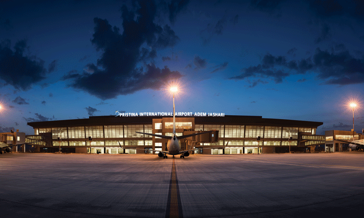Pristina International Airport in Kosovo