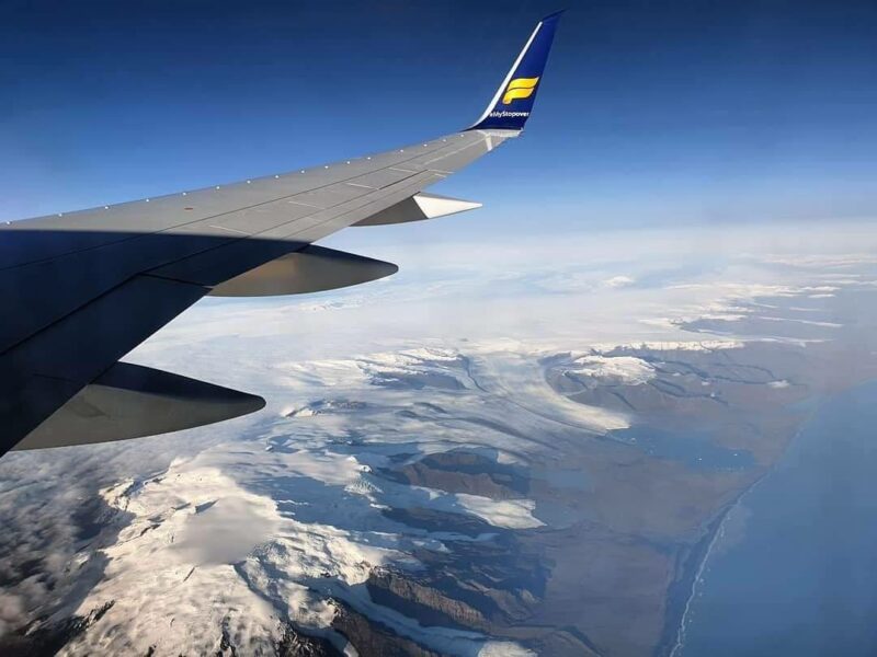 Öræfajökull view from Icelandair Boeing 757-200 Hekla Aurora reg. TF-FIU // Source: Hannes Valdi Stefánsson