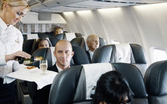 On board of Icelandair Boeing 757-200 // Source: Traveller.com.au