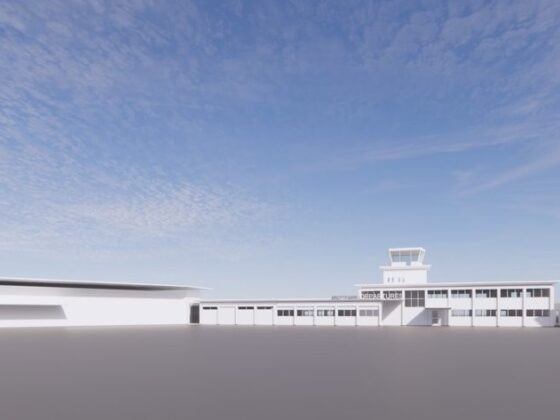 The concept view of the future terminal building in Akureyri airport // Source: Thorvaldur Ludvik Sigurjonsson