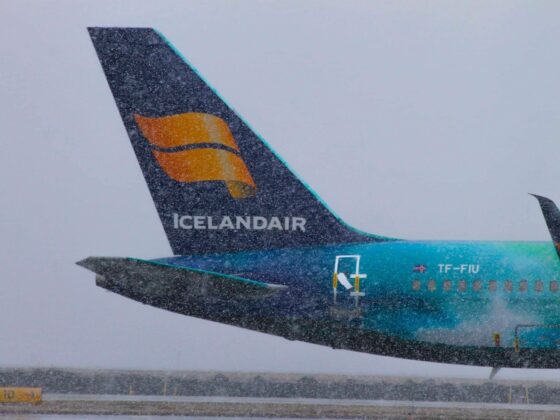 Icelandair Boeing 757-200 reg. TF-FIU "Hekla Aurora" in Keflavik airport in April 2020 // Source: Brynjar Hauksson