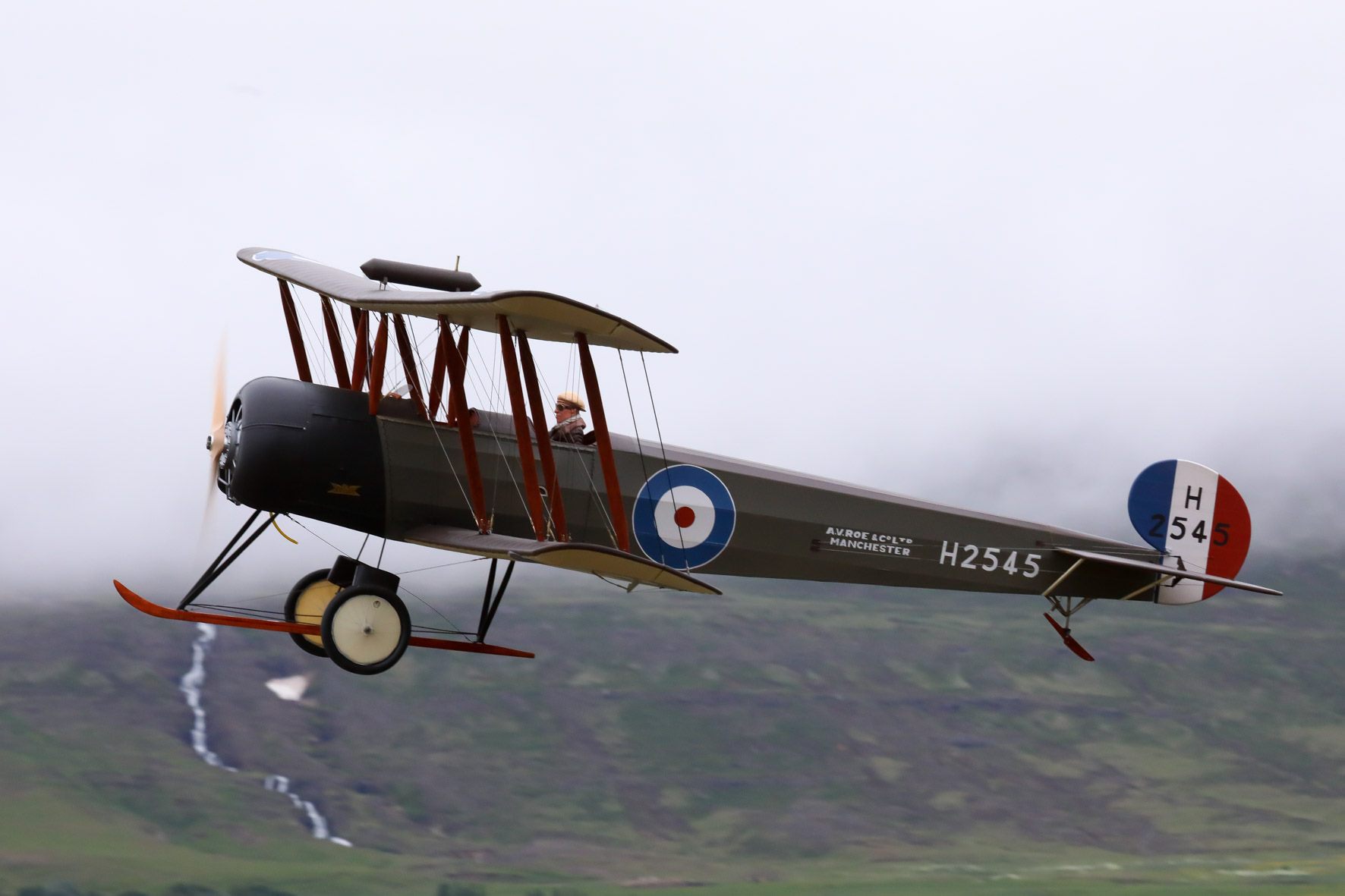 The model of Avro 504K, the first plane to fly in Iceland 3 sept. 1919 // Source: Hörður Geirsson