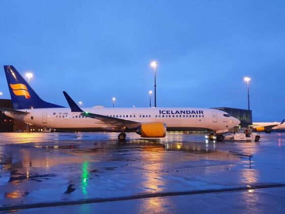 Icelandair Boeing 737 MAX 8 reg. TF-ICN departing from Keflavik first time after grounding // Source: Mārtiņš Zaķis