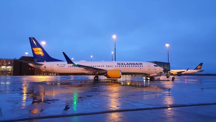 Icelandair Boeing 737 MAX 8 reg. TF-ICN departing from Keflavik first time after grounding // Source: Mārtiņš Zaķis