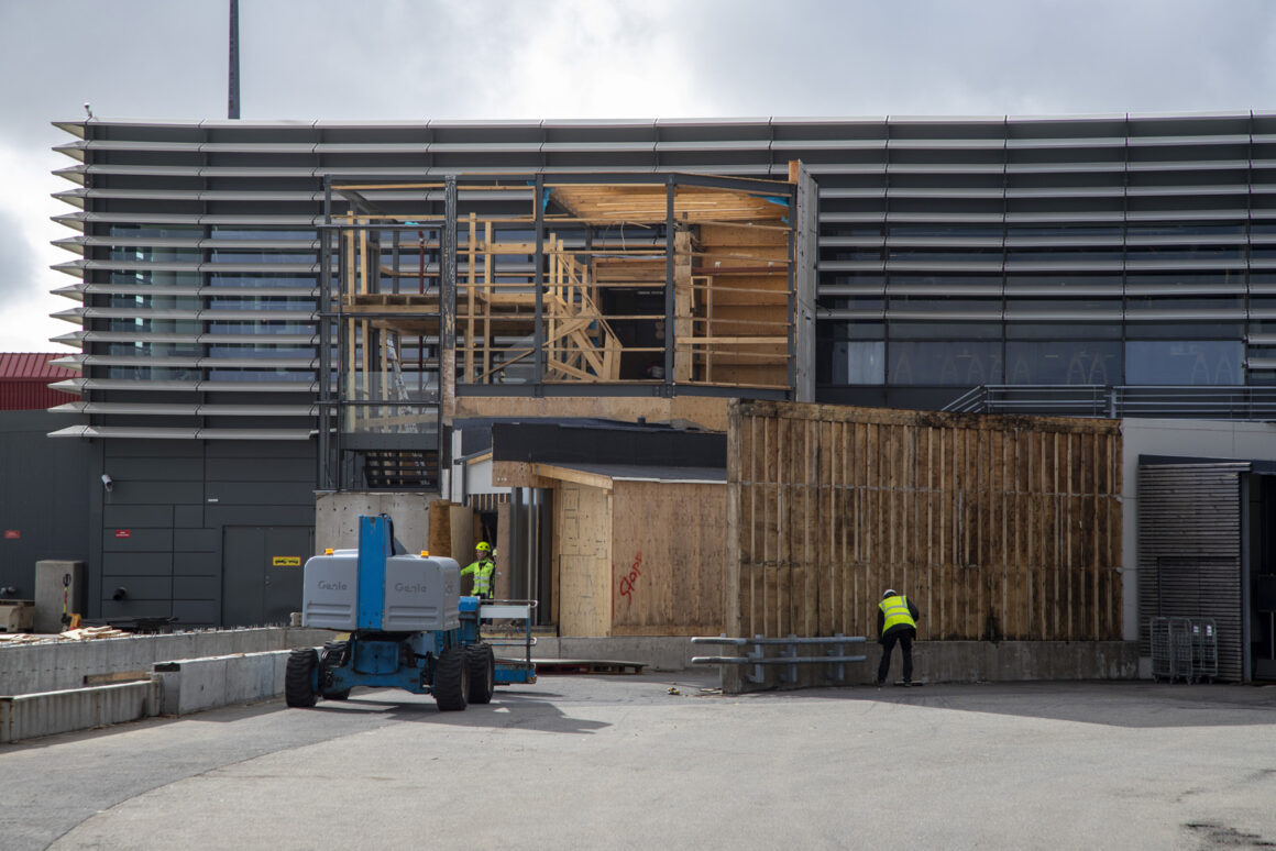 The construction site in Keflavik airport // Source: Víkufréttir