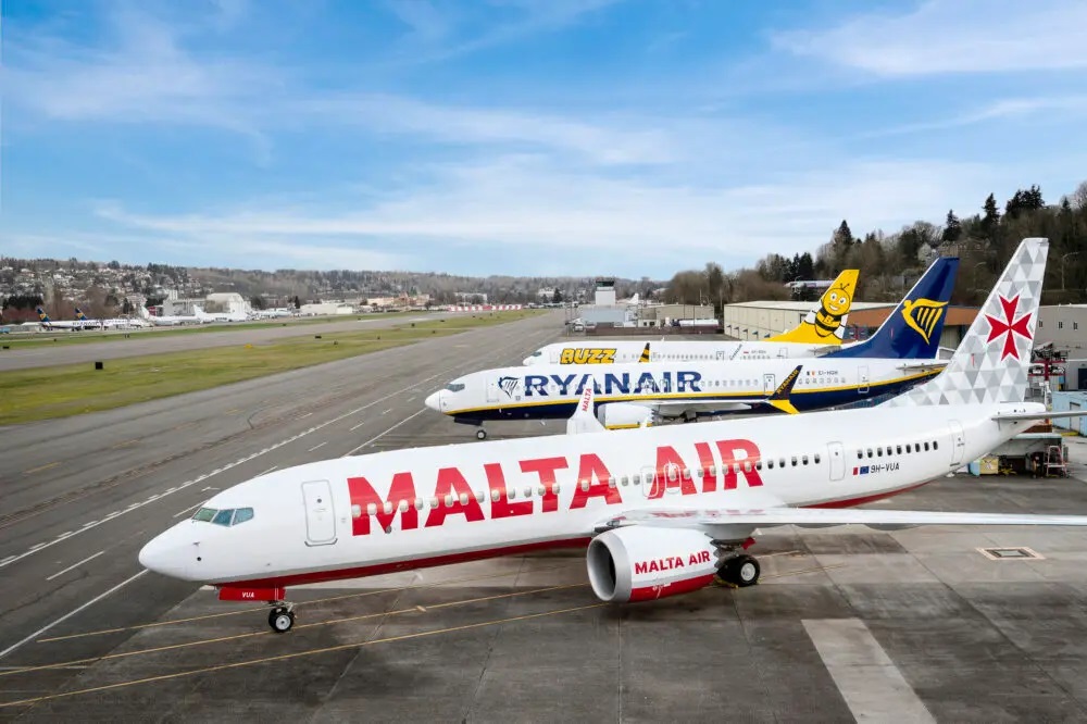 The liveries of Malta Air, Ryanair and its daughter company Buzz Airlines // Source: Ryanair