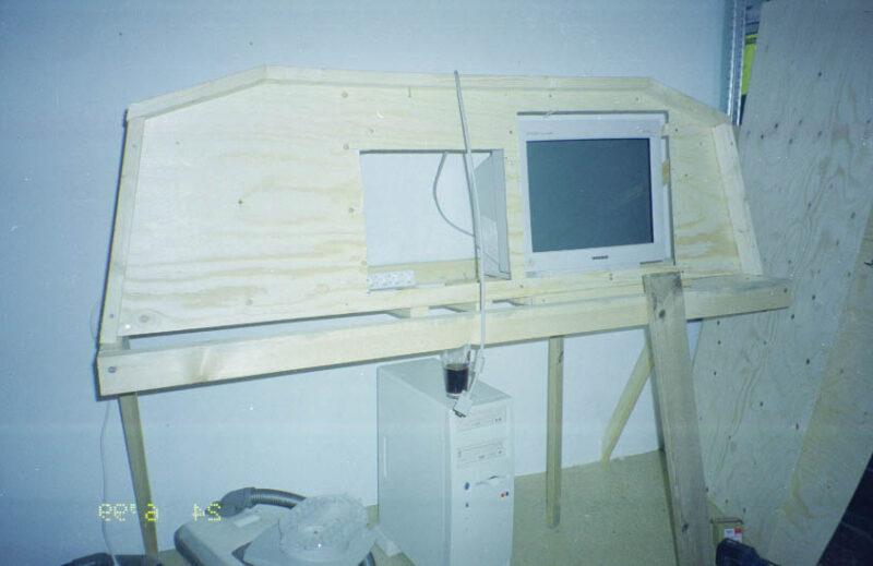 Árni Stefán Árnason's first attempt to build a flight simulator of Boeing 757-200 in 1986 // Source: Árni Stefán Árnason