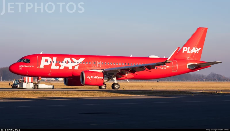 Play airline's first A320neo reg. TF-PPA with new livery // Source: Radim Koblizka (Jetphotos.com)
