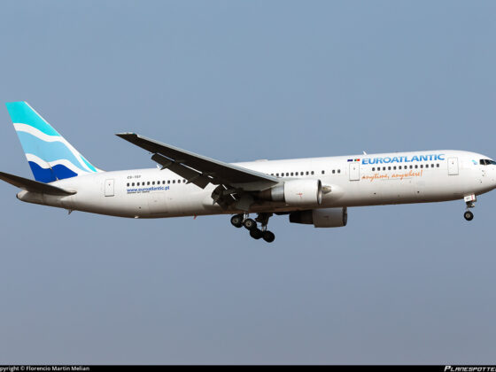 EuroAtlantic Airways Boeing 767-34PER reg. CS-TST // Source: Florencio Martin Melian (Planespotters.net)