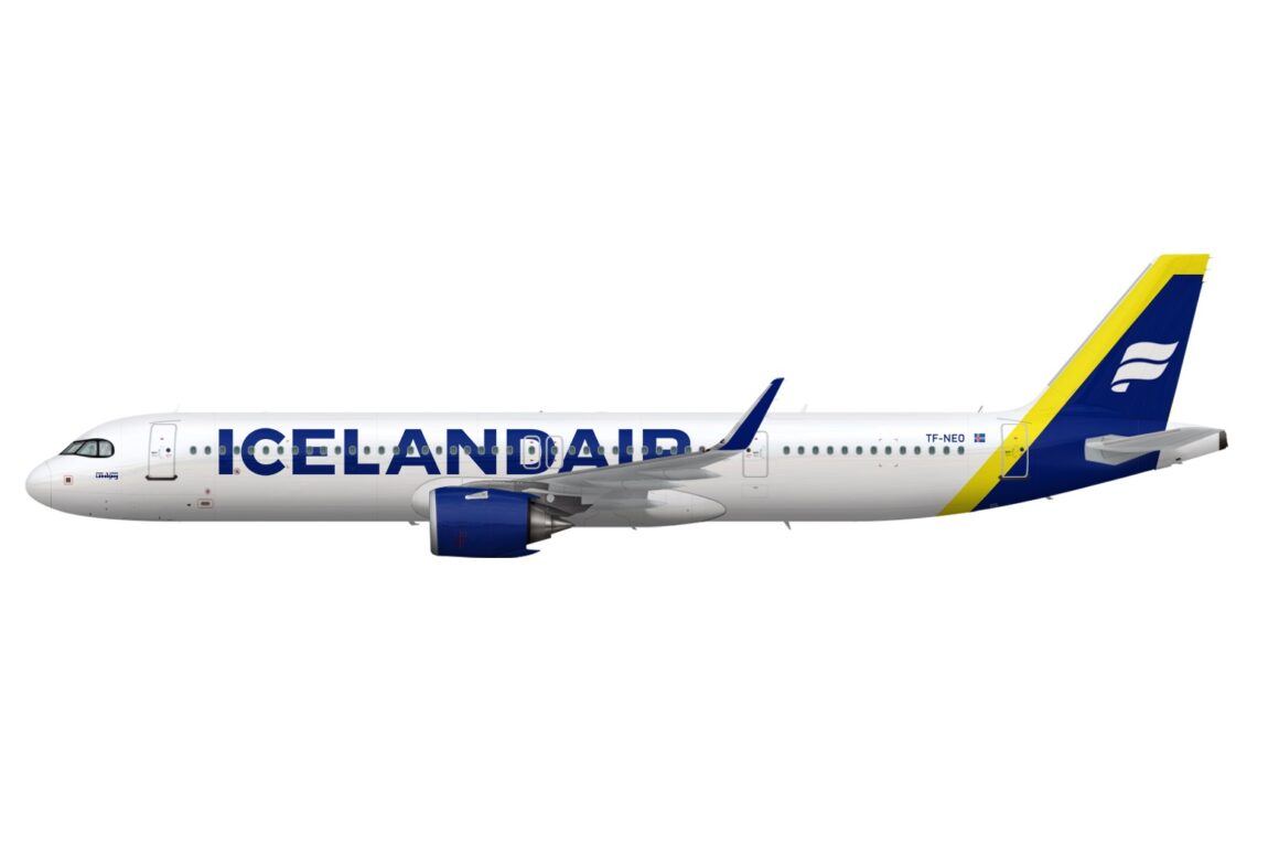 An example of Airbus A321XLR with Icelandair livery // Source: infiniteflight.com