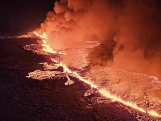 Lava eruption near Grindavik in Iceland in December 2023 // Source: Almannavarnir